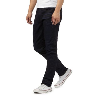 Navy '3301' tapered jeans